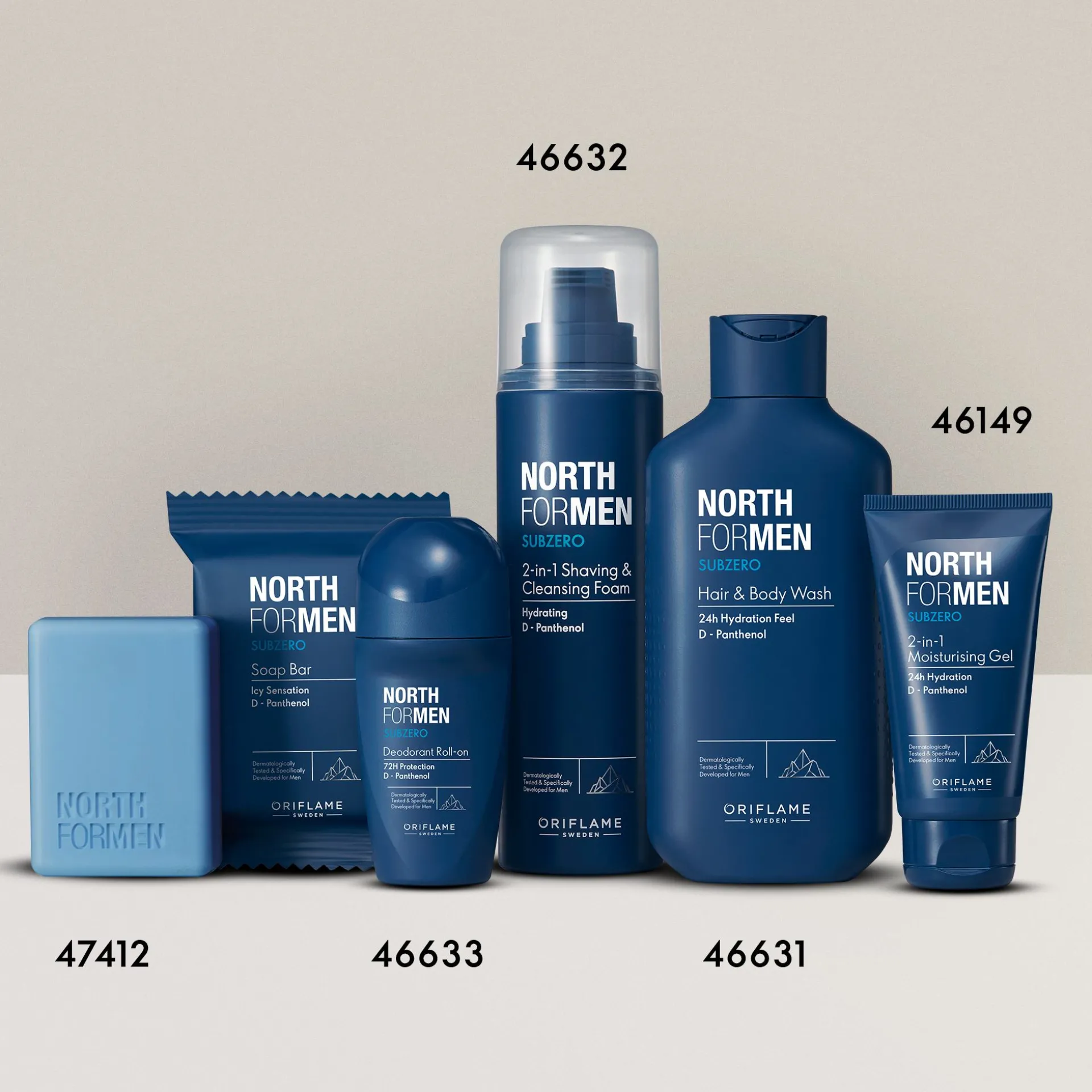 Champô e Gel de Banho Subzero North For Men 250 ml.