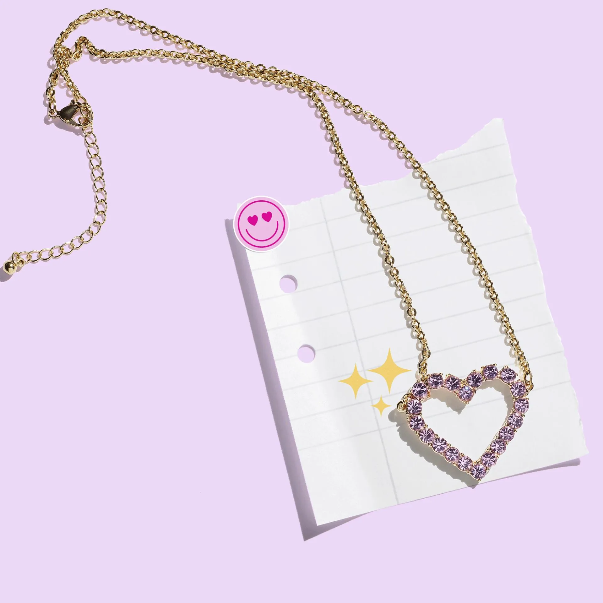 Colar Girl Power Heart 0 unidades