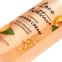 Creme de Banho em Espuma com Aveia e Alperce Biológicos Love Nature 250 ml.