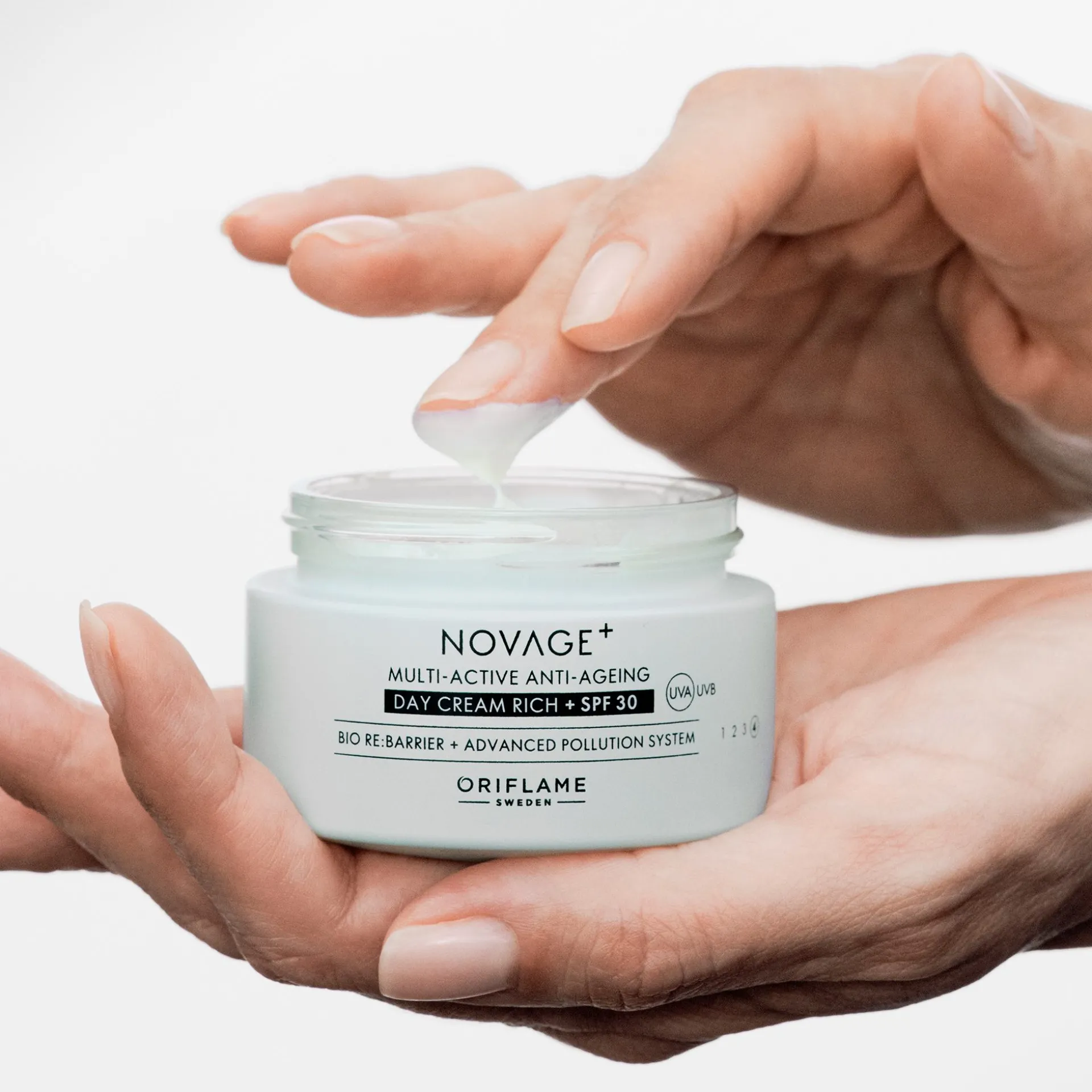 Creme de Dia Rico Multi-Active Anti-Ageing com FPS 30 Novage+ 50 ml.