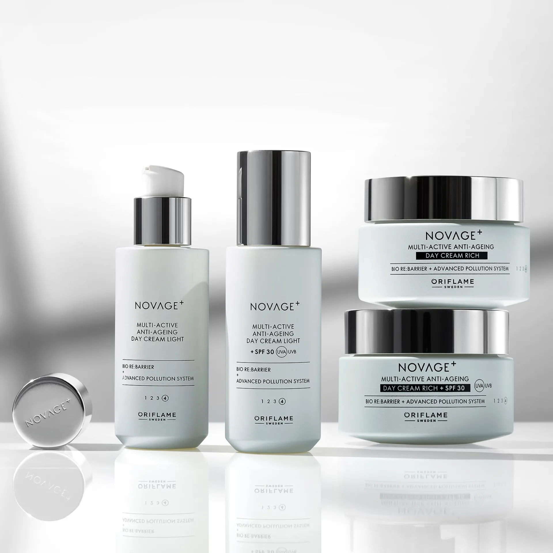 Creme de Dia Rico Multi-Active Anti-Ageing com FPS 30 Novage+ 50 ml.