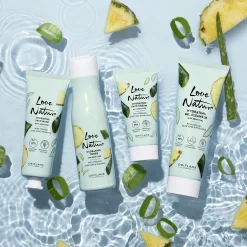 Creme de Rosto Hidratante com Aloé Vera e Ananás Biológicos Love Nature 50 ml.