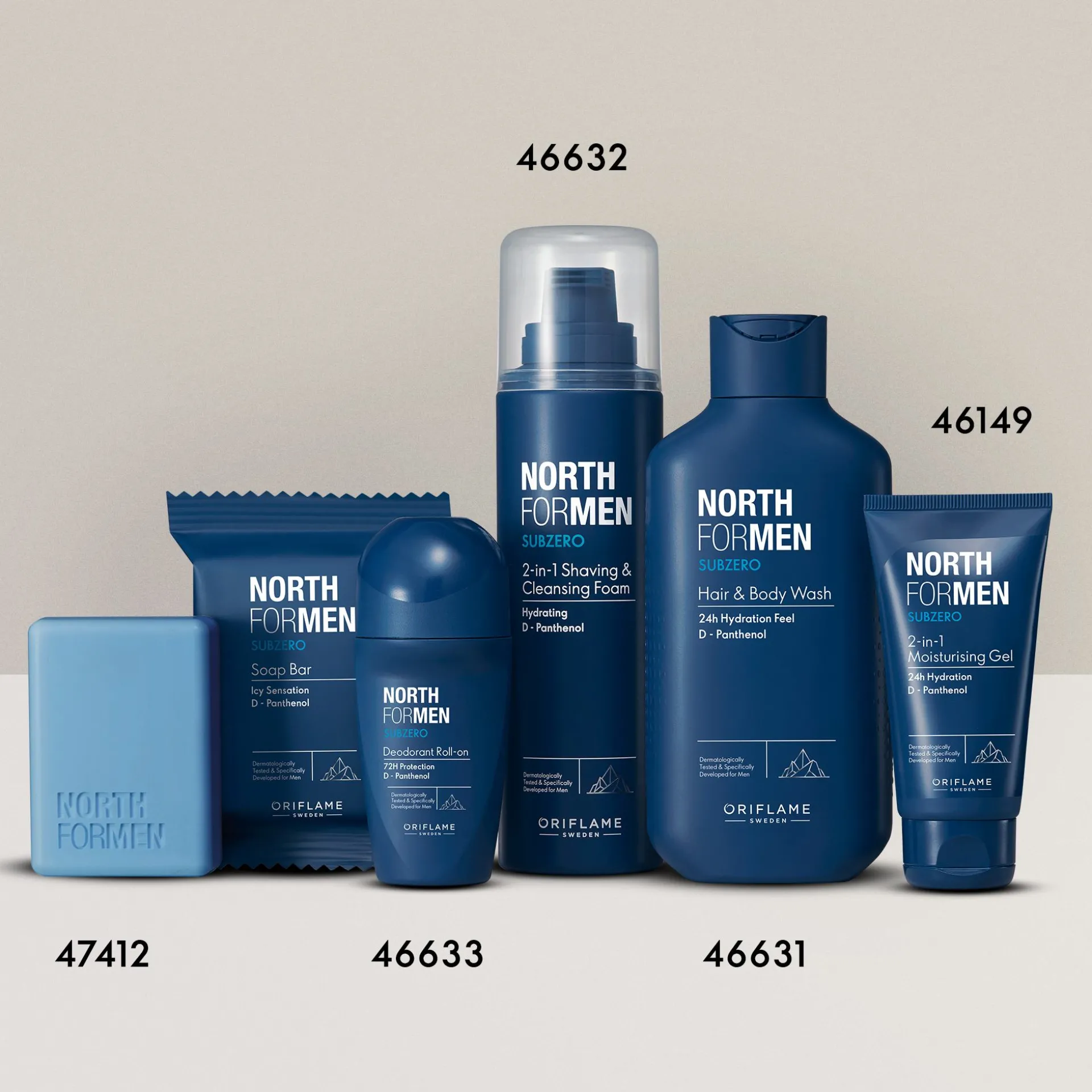 Espuma de Limpeza e de Barbear 2 em 1 Subzero North For Men 200 ml.