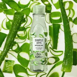 Gel de Banho com Aloe Vera Biológico Simple Joys Love Nature 250 ml.