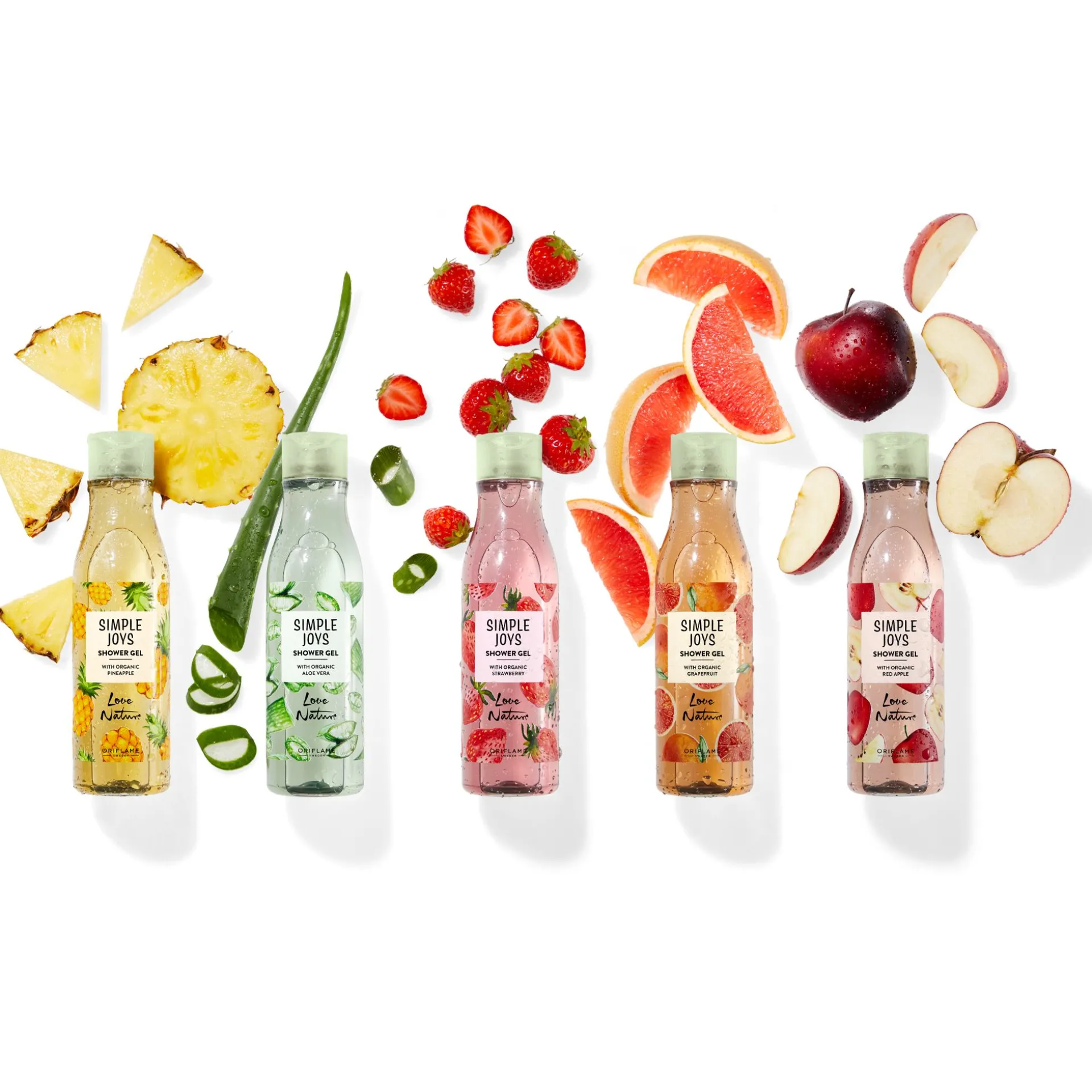 Gel de Banho com Aloe Vera Biológico Simple Joys Love Nature 250 ml.