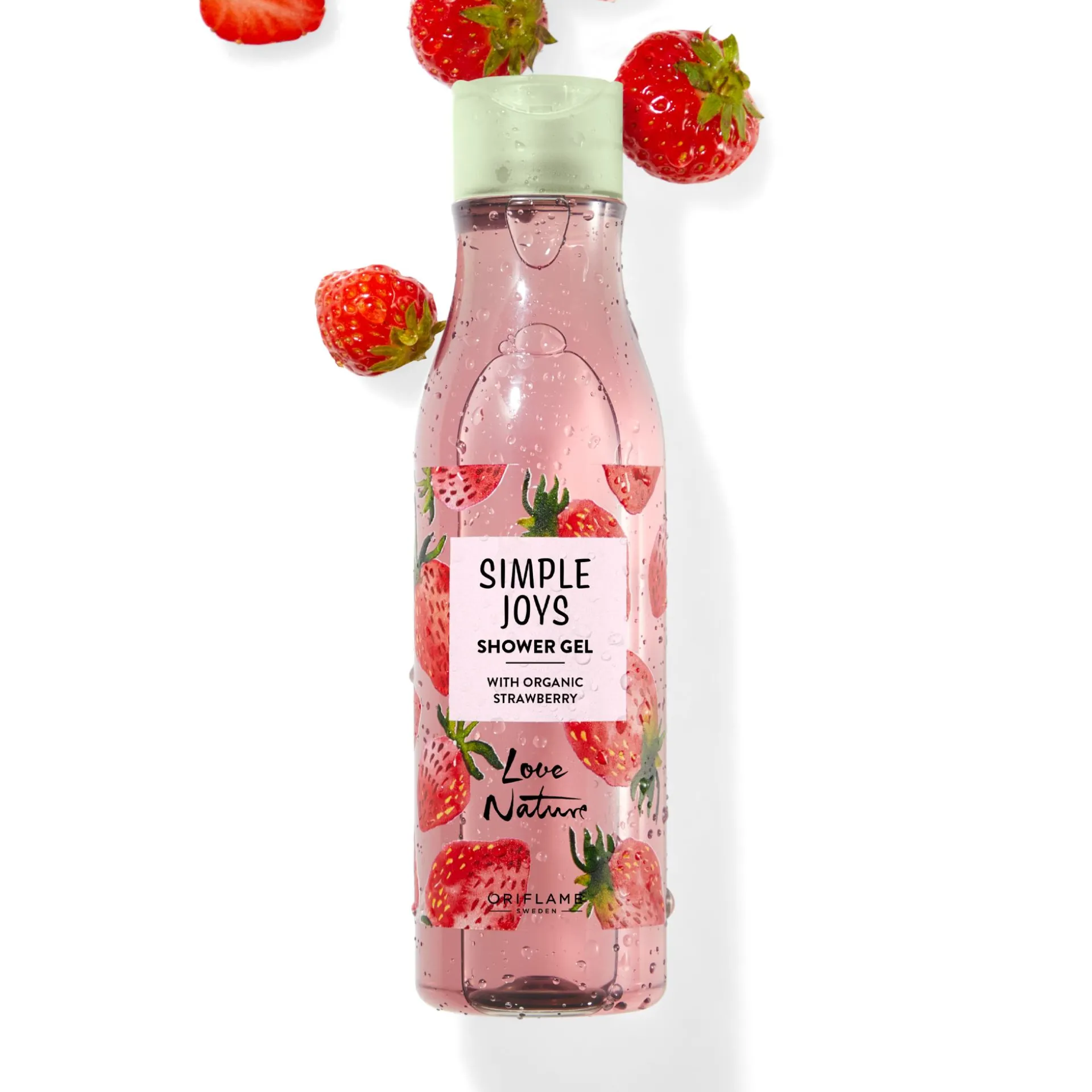 Gel de Banho com Morango Biológico Simple Joys Love Nature 250 ml.