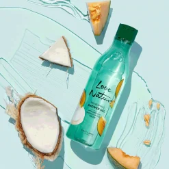 Gel de Duche Refrescante com Água de Coco e Melão Biológicos Love Nature 500 ml.
