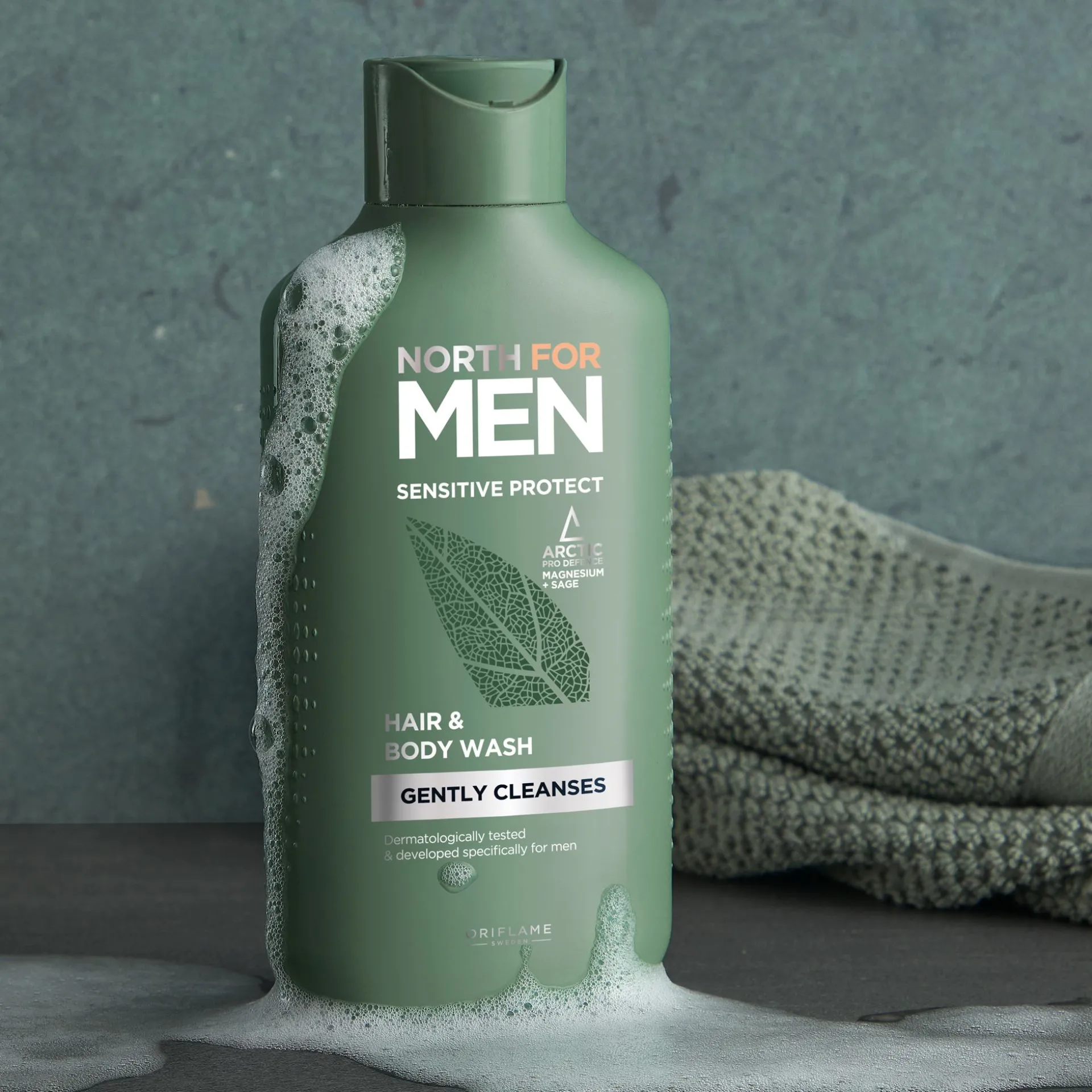 Lavagem Corpo e Cabelo Sensitive Protect North for Men 250 ml.
