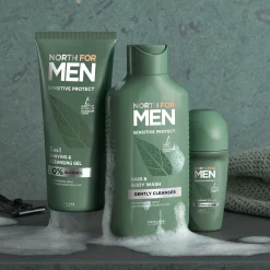 Lavagem Corpo e Cabelo Sensitive Protect North for Men 250 ml.