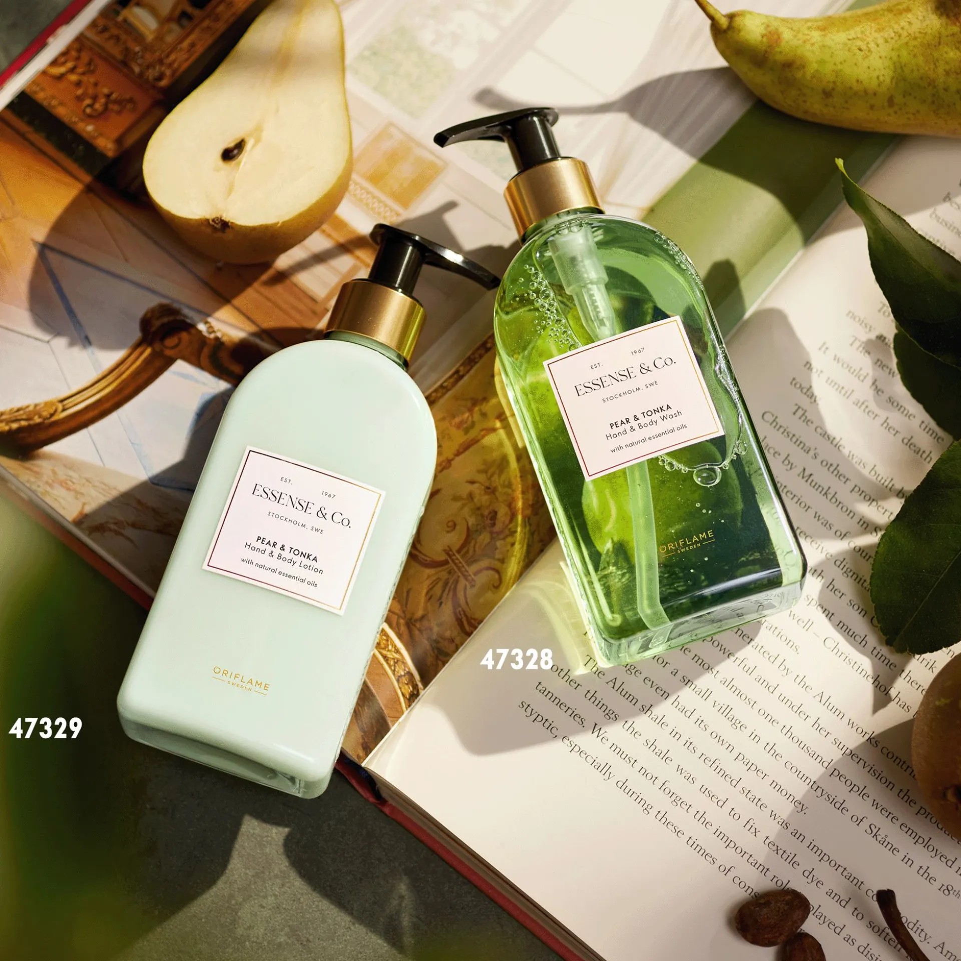 Loção de Mãos e Corpo Pear & Tonka Essense&Co. 300 ml.