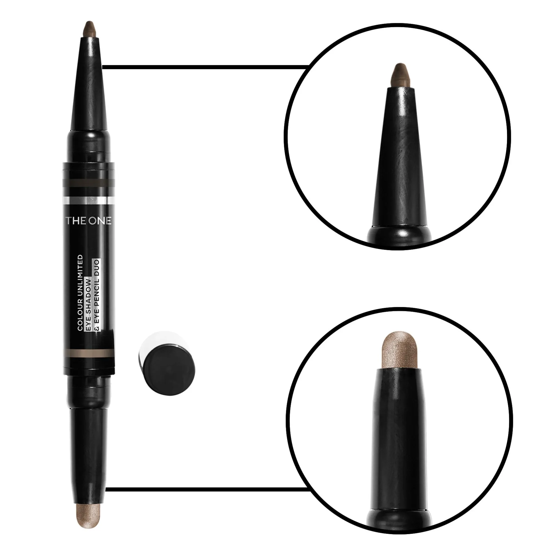 Lápis Duo Sombra de Olhos e Eyeliner Colour Unlimited THE ONE 433471.2 g.