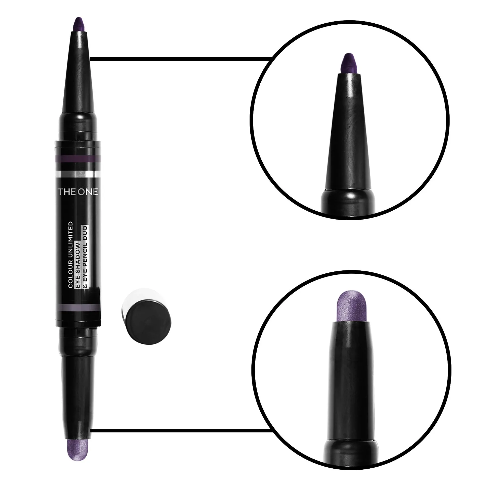 Lápis Duo Sombra de Olhos e Eyeliner Colour Unlimited THE ONE 433471.2 g.
