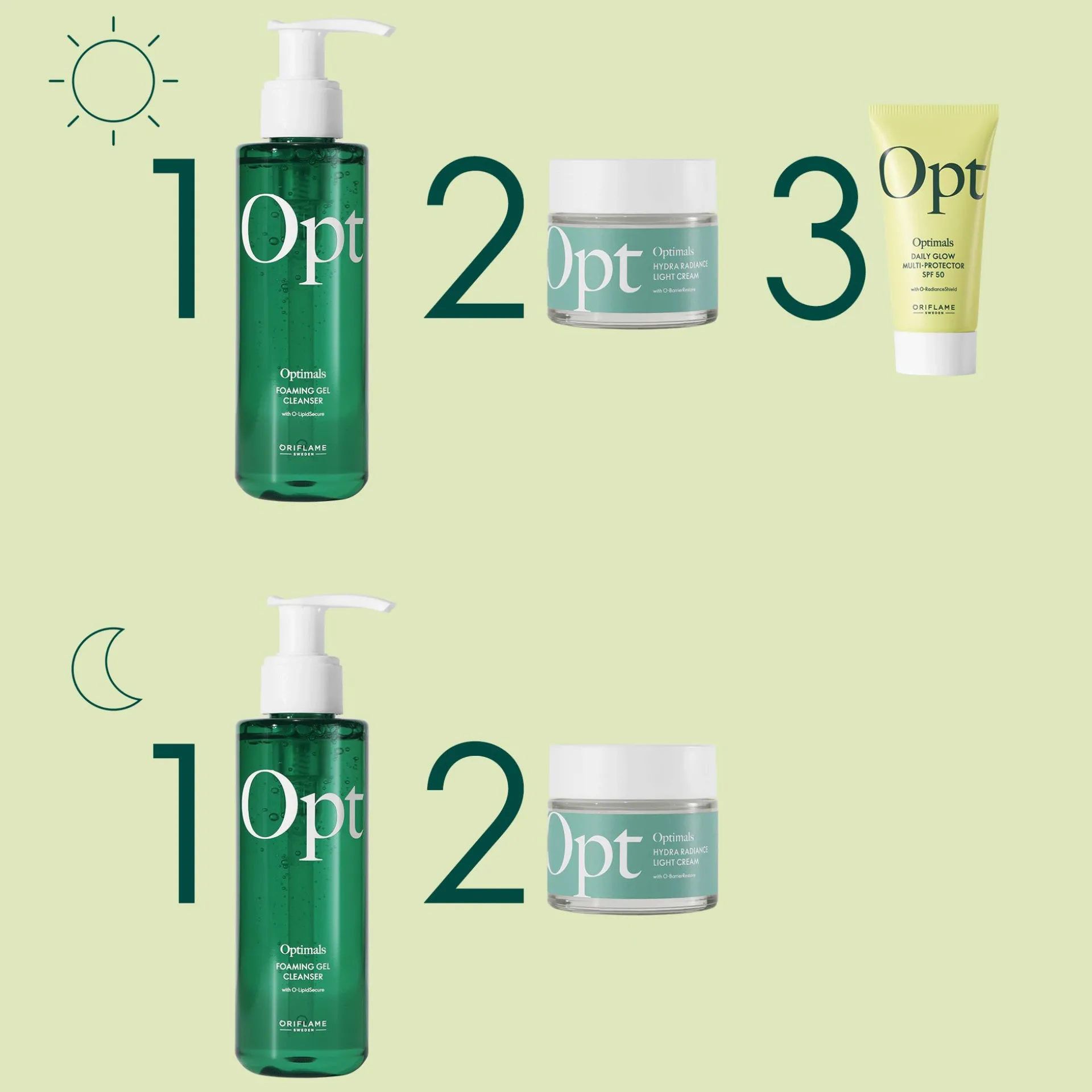 Multiprotetor Iluminador Diário com FPS 50 Opt Optimals 30 ml.