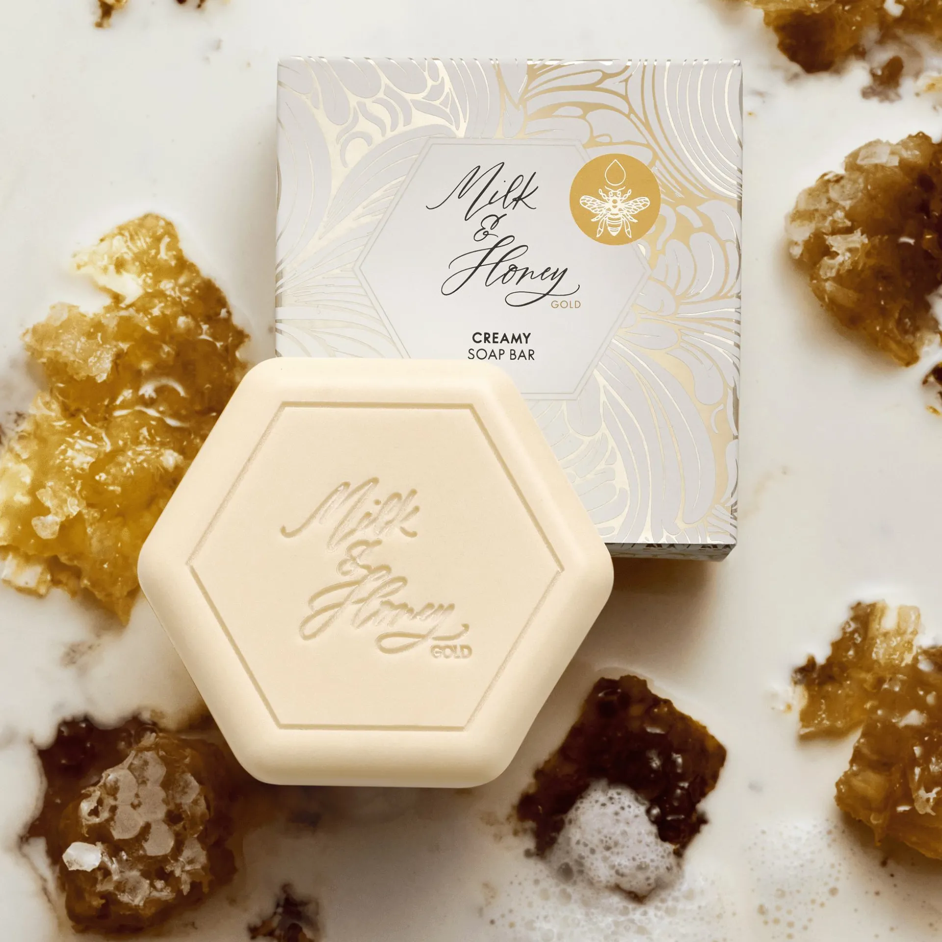 Sabonete Cremoso Milk & Honey Gold 90 g.