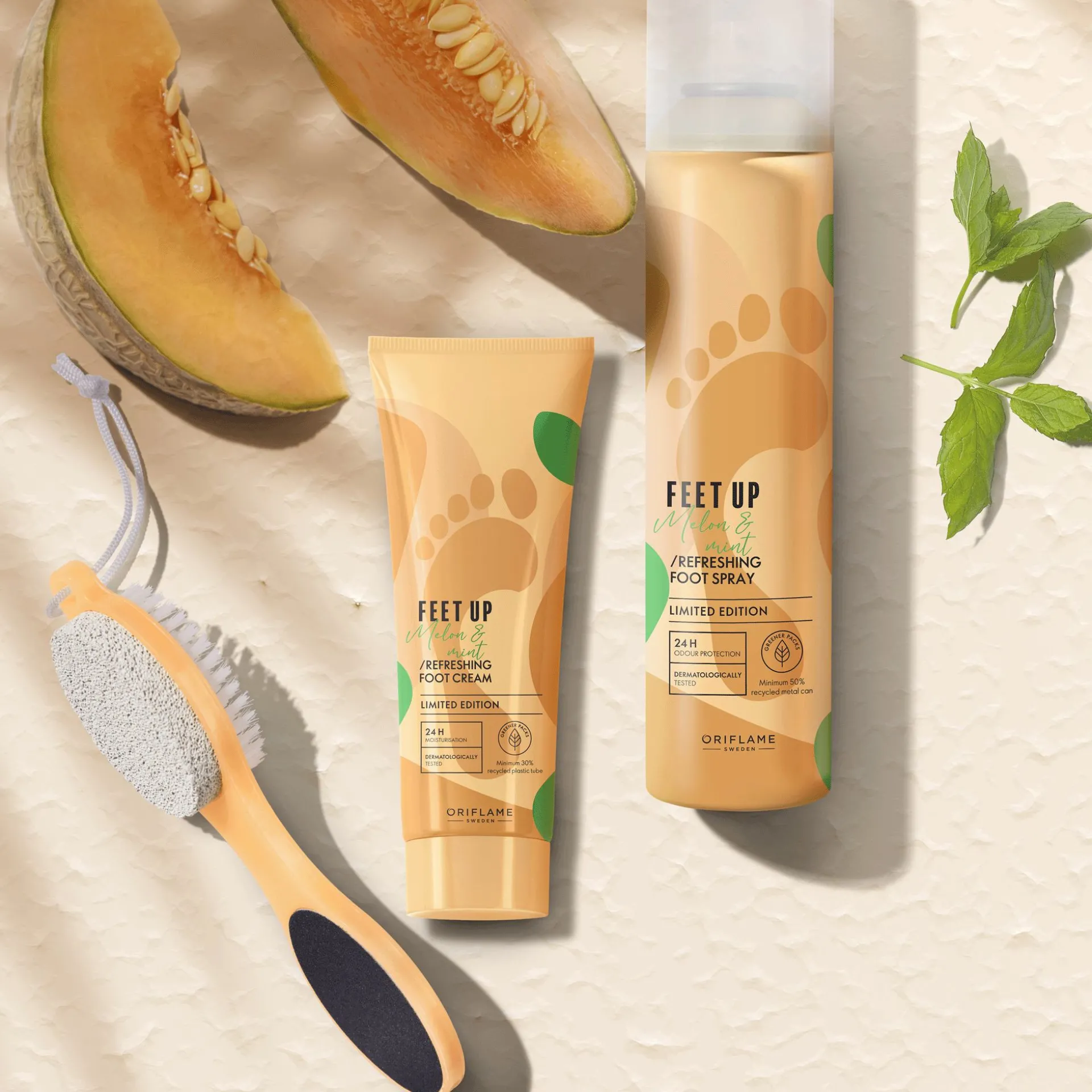 Spray para Pés Refrescante Melão e Menta Feet Up 150 ml.